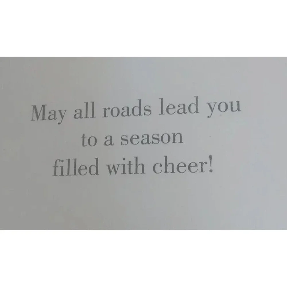Christmas Cards (11) Farm Truck Tree Glitter Snow NEW‎ American Greetings READ